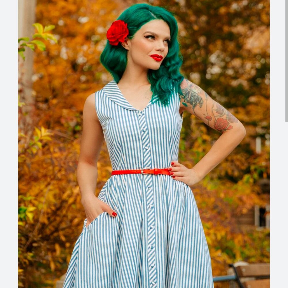 Striped Vintage Shirtdress